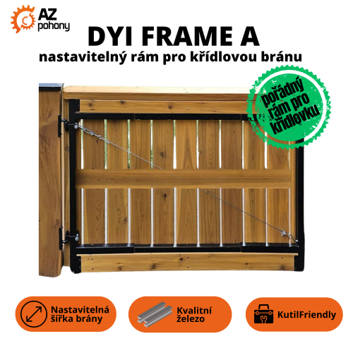 DIY FRAME A – nastavitelný rám pro křídlovou bránu, kterou si sestavíte sami